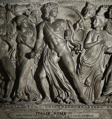 Attic sarcophagus depicting Achilles in the Court of King Lycomedes, Greek, c240 (2008).  Creator: Unknown.