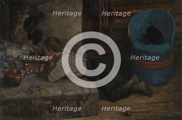 The Ash Lad; For Soria Moria Palace, series consisting of twelve paintings [Series title], 1900. Creator: Theodor Kittelsen.