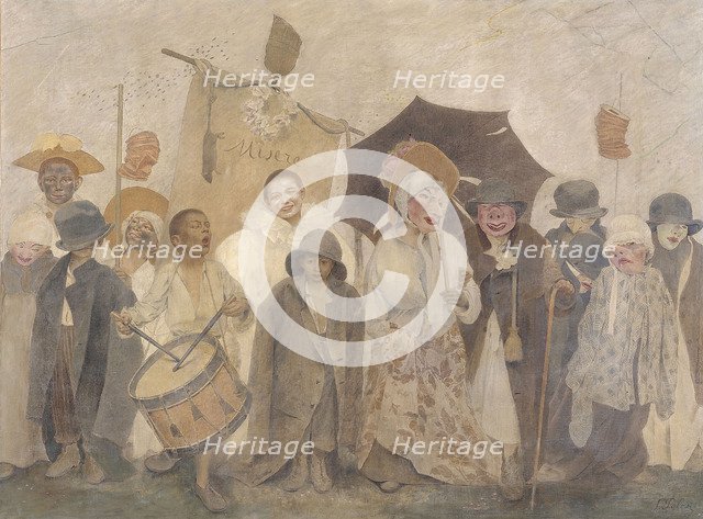 La Vachalcade. Artist: Pelez, Fernand (1848-1913)