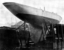 Lord Dunraven's new yacht, "Valkyrie III,", 1895. Creator: G. West and Son.