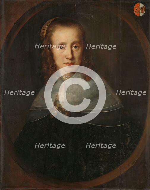 Portrait of Digna de Maets. First Wife of François Leydecker, 1640-1654. Creator: Bernardus Zwaerdecroon.