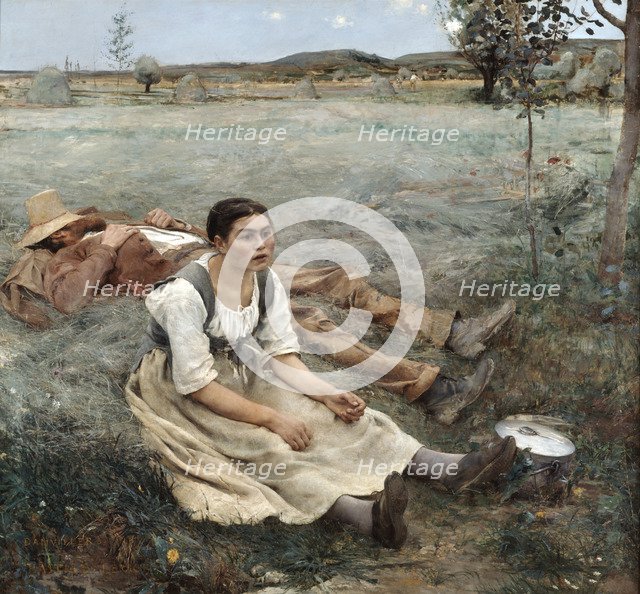 'The Haymakers', 1880. Artist: Jules Bastien-Lepage