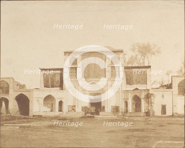 Outer Entrance to the King's Palace, Teheran, 1858. Creator: Luigi Pesce.