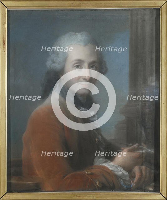 Portrait of the architect Jacques Gondouin de Folleville (1737-1818) , c. 1780. Creator: Valade, Jean (1710-1787).