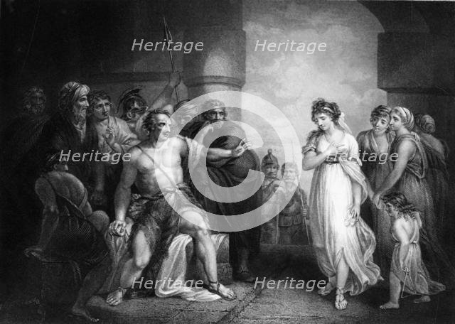 'The Philistines took him, and put out his eyes', mid 19th century. Creator: WH Egleton.