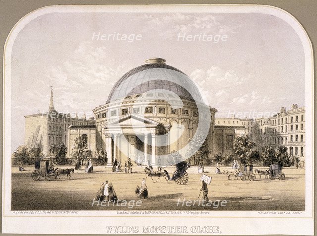 'Wyld's Monster Globe', c1851.  Artist: Robert S Groom