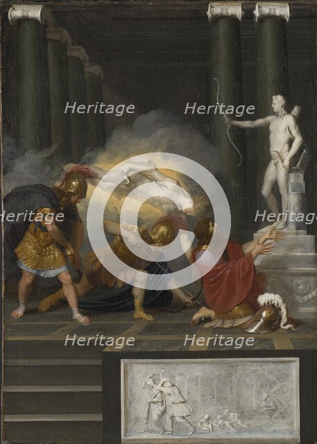 Achilles wounded in the Heel, 17th century. Creator: Bertholet Flemal.