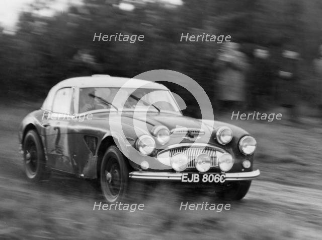 1965 Austin - Healey 3000 Mk3 of Timo Makinen during R.A.C. Rally. Creator: Unknown.