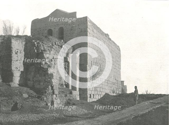 Tower from which St Paul descended in a basket, Damascus, Ottoman Syria, 1895. Creator: W & S Ltd.