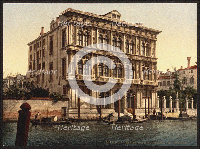 Palazzo Vendramin Calergi in Venice, 1880s.