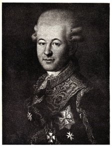 Portrait of Semyon Zorich (1745-1799), the Catherine the Great's Favourite, Early 19th cen.. Artist: Anonymous  