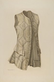 Man's Waistcoat, c. 1942. Creator: Ruggiero Pierotti.