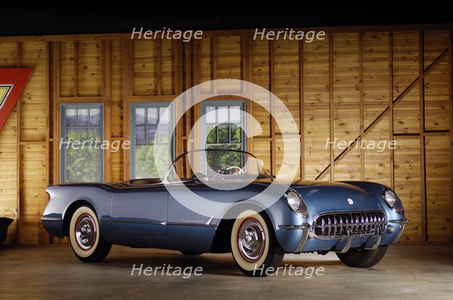 Chevrolet Corvette 1954 . Artist: Simon Clay.