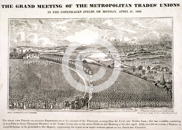 Copenhagen Fields, Islington, London, 1834. Artist: George Dorrington 