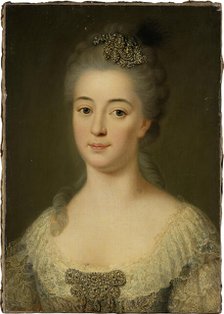 Portrait of Marie Friederike Caroline von Geispigheim, c1745-1755.  Creator: German (Hessian?) Master around 1750.