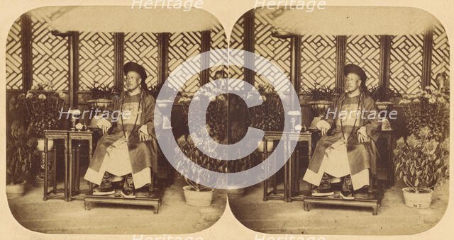 Canton. Portrait of Tseang-Keun, Tartar General in Chief of the Canton Army of Braves...1858-1859. Creators: Pierre Joseph Rossier, Negretti and Zambra.