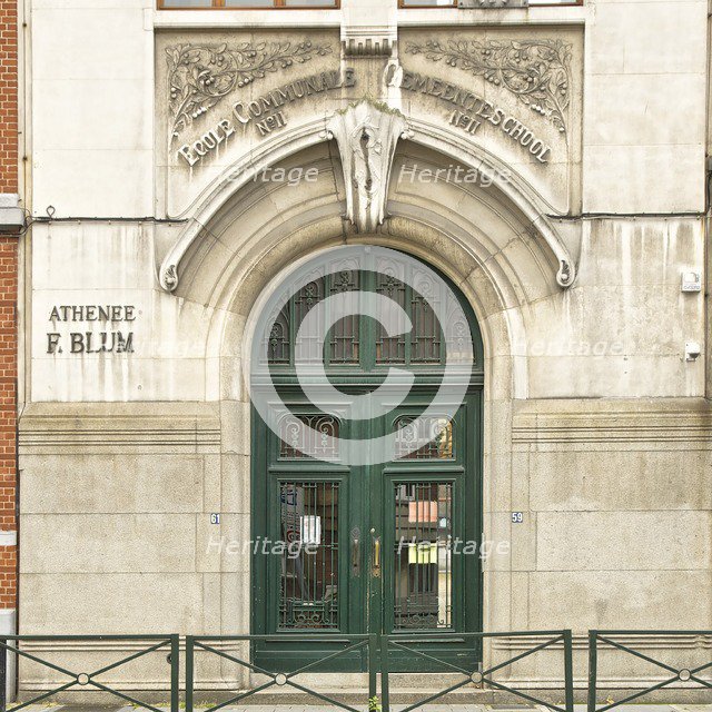 Ecole Communale, 7 Av. De Roodebeek, (1913), c2014-2017. Artist: Alan John Ainsworth.