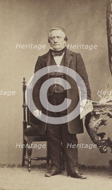 Portrait of the Composer Franz Lachner (1803-1890) , c. 1850. Creator: Anonymous.