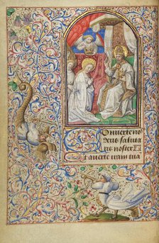 The Coronation of the Virgin; Hours of Simon de Varie, 1455. Creator: Dunois Master.