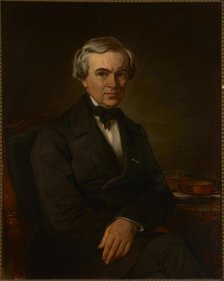 Portrait of Karol Lipinski, 1856. Creator: Alojzy Reichan.