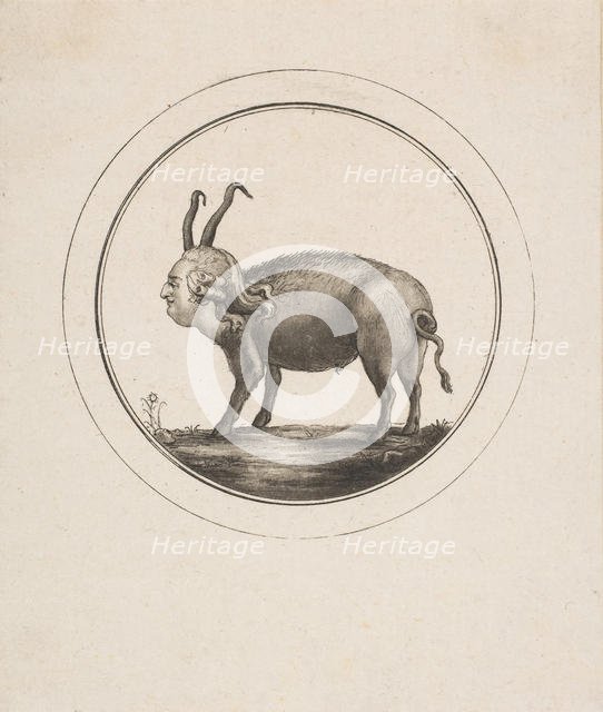 Caricature Showing Louis XVI as a Ram, 18th century. Creator: Unknown.