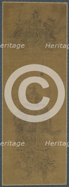 Portrait of a Deva King, 14th century. Creator: Unknown.