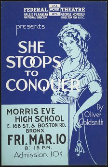 She Stoops to Conquer, New York, [1930s]. Creator: Unknown.