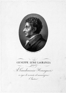 Portrait of the mathematician Joseph-Louis Lagrange (1736-1813), .