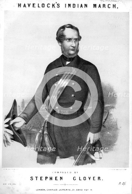 Henry Havelock, British soldier, c1857. Artist: Unknown