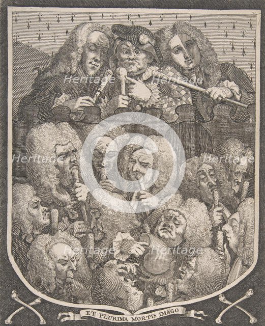 The Company of Undertakers, 1736., 1736. Creator: William Hogarth.