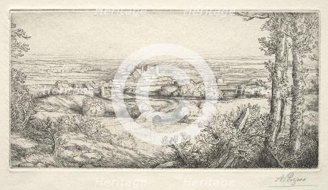 A Valley in Burgundy (Une Vallée en Bourgogne). Creator: Alphonse Legros (French, 1837-1911).