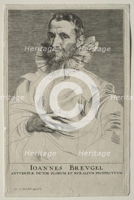 Portrait of Jan Brueghel. Creator: Anthony van Dyck (Flemish, 1599-1641).