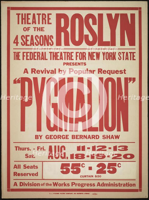 Pygmalion, Roslyn, NY, [1930s]. Creator: Unknown.