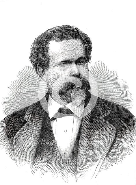 The American Centennial Festival Exhibition at Philadelphia: the Hon. J. R. Hawley...1876. Creator: Unknown.