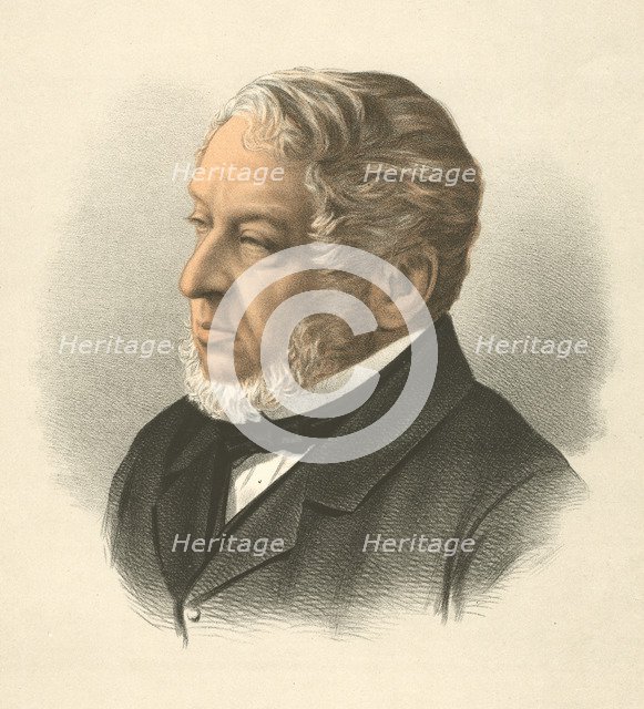 Lionel Nathan de Rothschild, Baron Rothschild, c1880. Artist: Anon