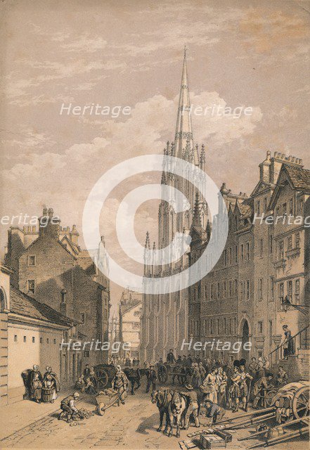 'New Assembly Hall, Edinburgh', c1875. Artist: Thomas Picken.