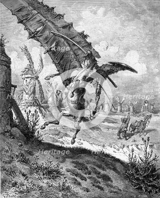 Illustration to the book "Don Quixote de la Mancha" by M. de Cervantes, 1863.  Creator: Doré, Gustave (1832-1883).