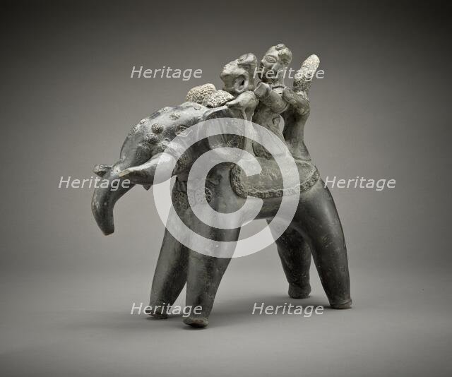 Elephant with Riders, 3rd-2nd century B.C.. Creator: Unknown.