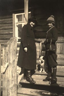 Nell Fis with a Finnish Friend Tika, 1924. Creator: Unknown.