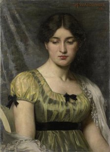 Portrait of a Woman, 1886. Creator: Maria Wilhelmina Wandscheer.
