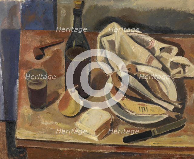 Still Life with Herring, 1934. Creator: Gustave De Smet.