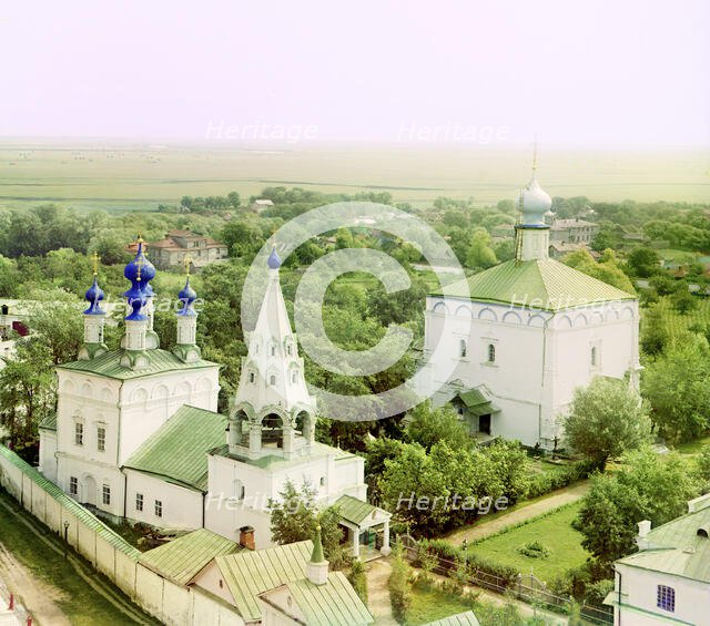 Ryazan: Monastery of Our Savior from the northwest, 1912. Creator: Sergey Mikhaylovich Prokudin-Gorsky.