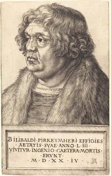 Willibald Pirckheimer, 1524. Creator: Albrecht Durer.