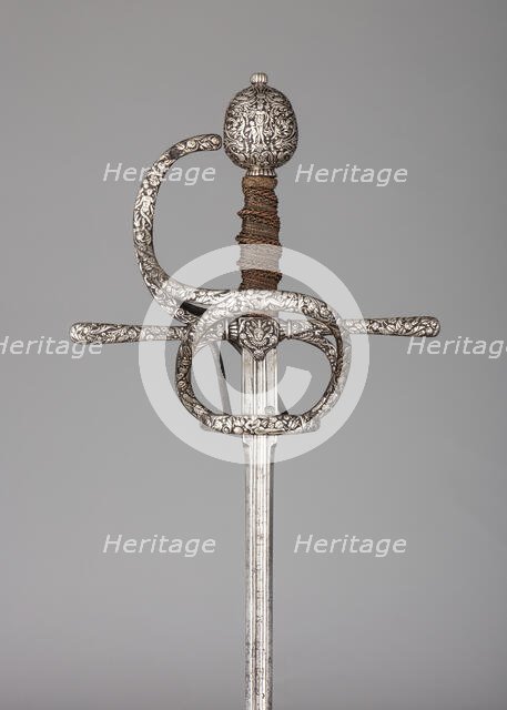 Rapier, German, Solingen, ca. 1610-20. Creator: Meves Berns.