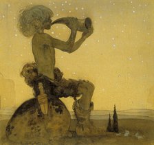 Vill Vallareman (a Fairy Shepherd), 1910. Creator: John Bauer.