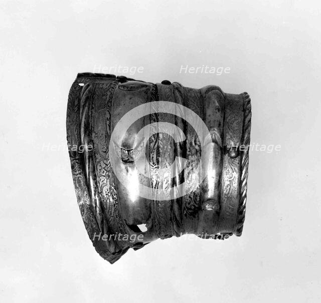 Left Pauldron (Shoulder Defense) from a Boy's Costume armour, Austrian, Innsbruck, ca. 1532. Creator: Hans Seusenhofer.