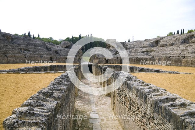 The amphitheatre at Italica, Spain, 2007. Artist: Samuel Magal
