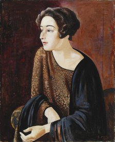 Portrait of The Poet Elina Vaara, 1929. Creator: Yrjö Aleksander Ollila.