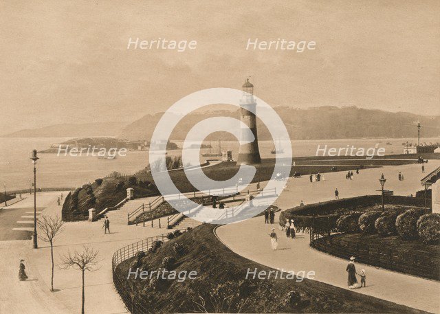 'Plymouth Hoe and Sound and Mouth of the Tamar', 1902. Artist: Unknown.