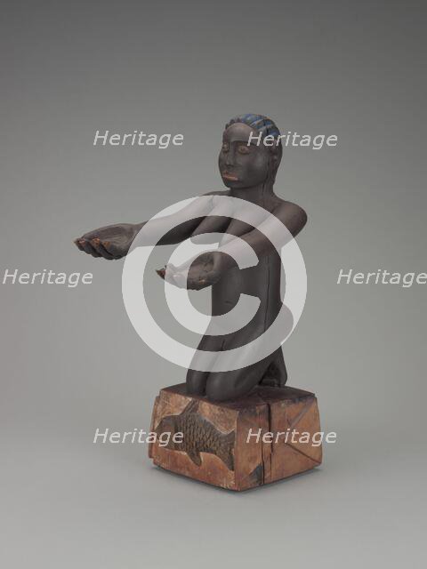 Kneeling female figure, early 20th century. Creator: Unknown.